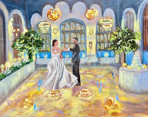Review photo by Chicago wedding painter